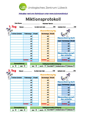 Mondkind Miktionsprotokoll